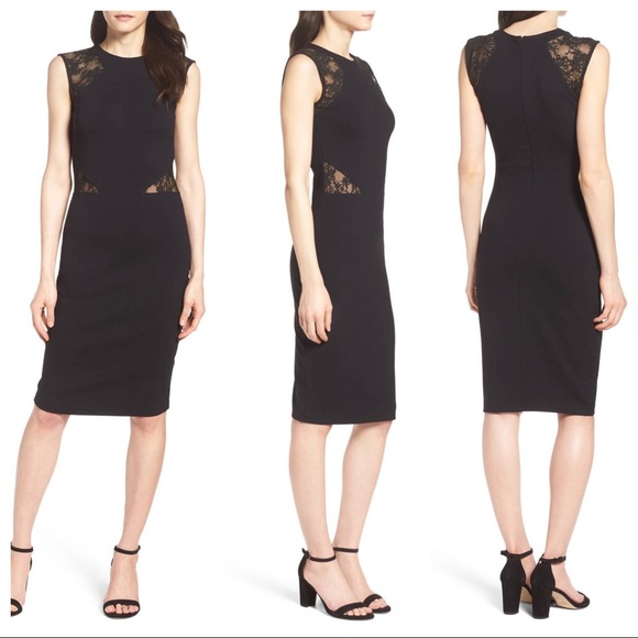 french connection lace sheath dress